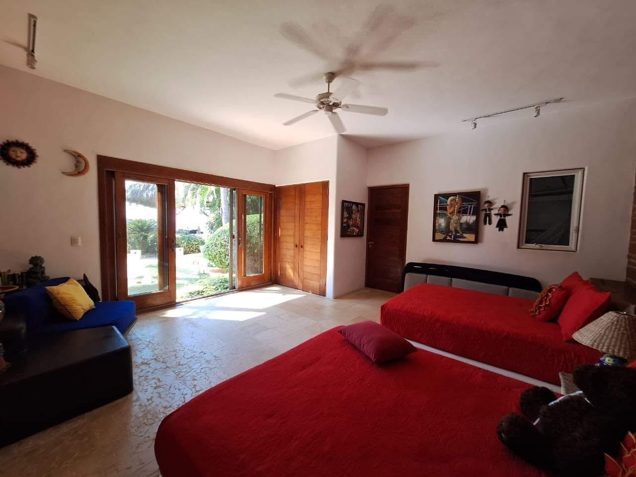 Spacious guest bedroom
