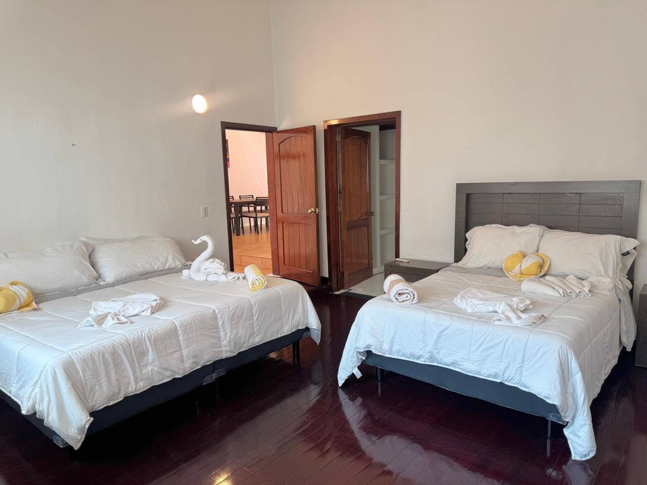 Guest bedroom with two beds