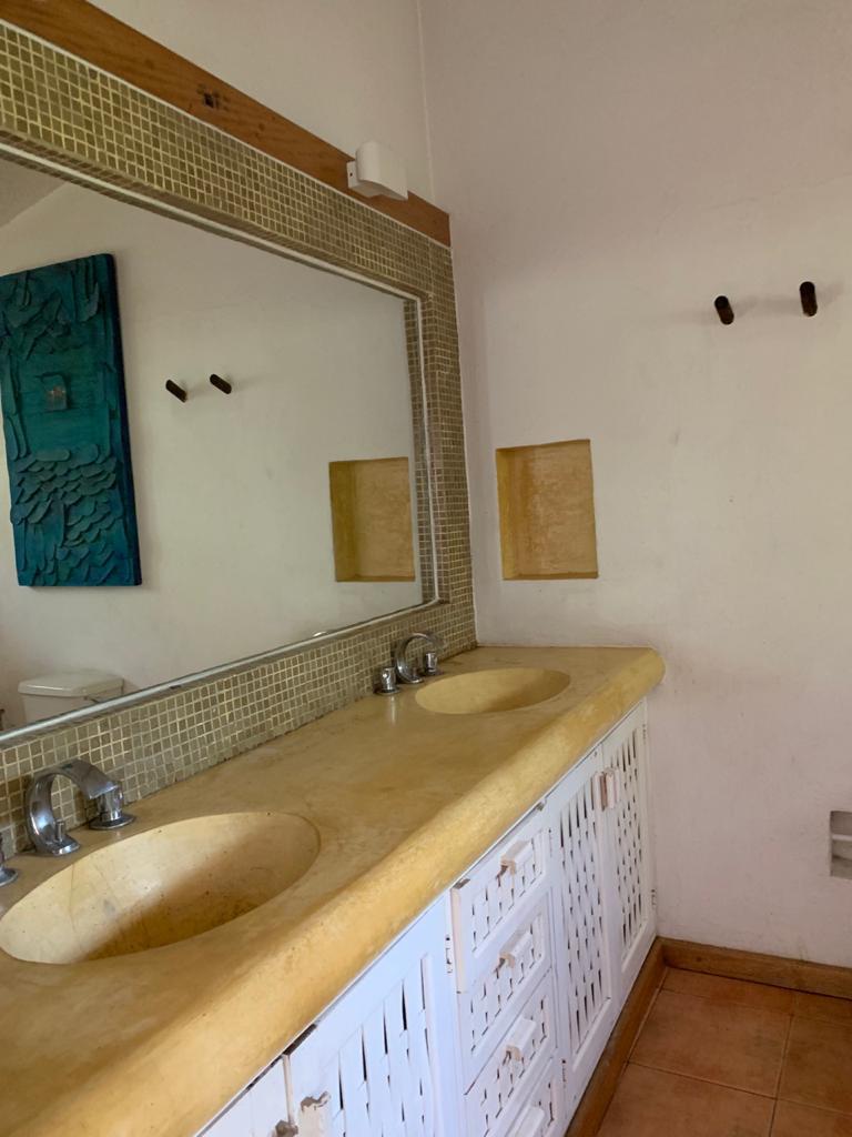 Bathroom with double vanity