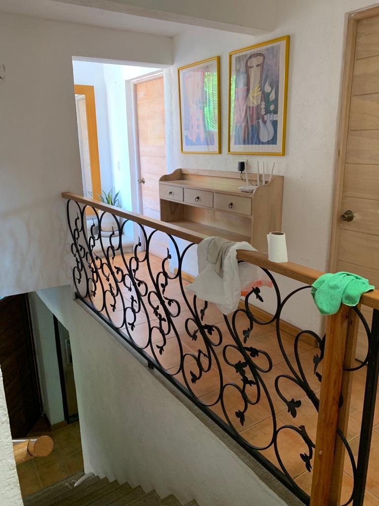Interior landing and staircase