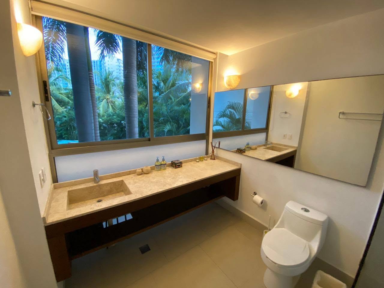 Bathroom with double vanity