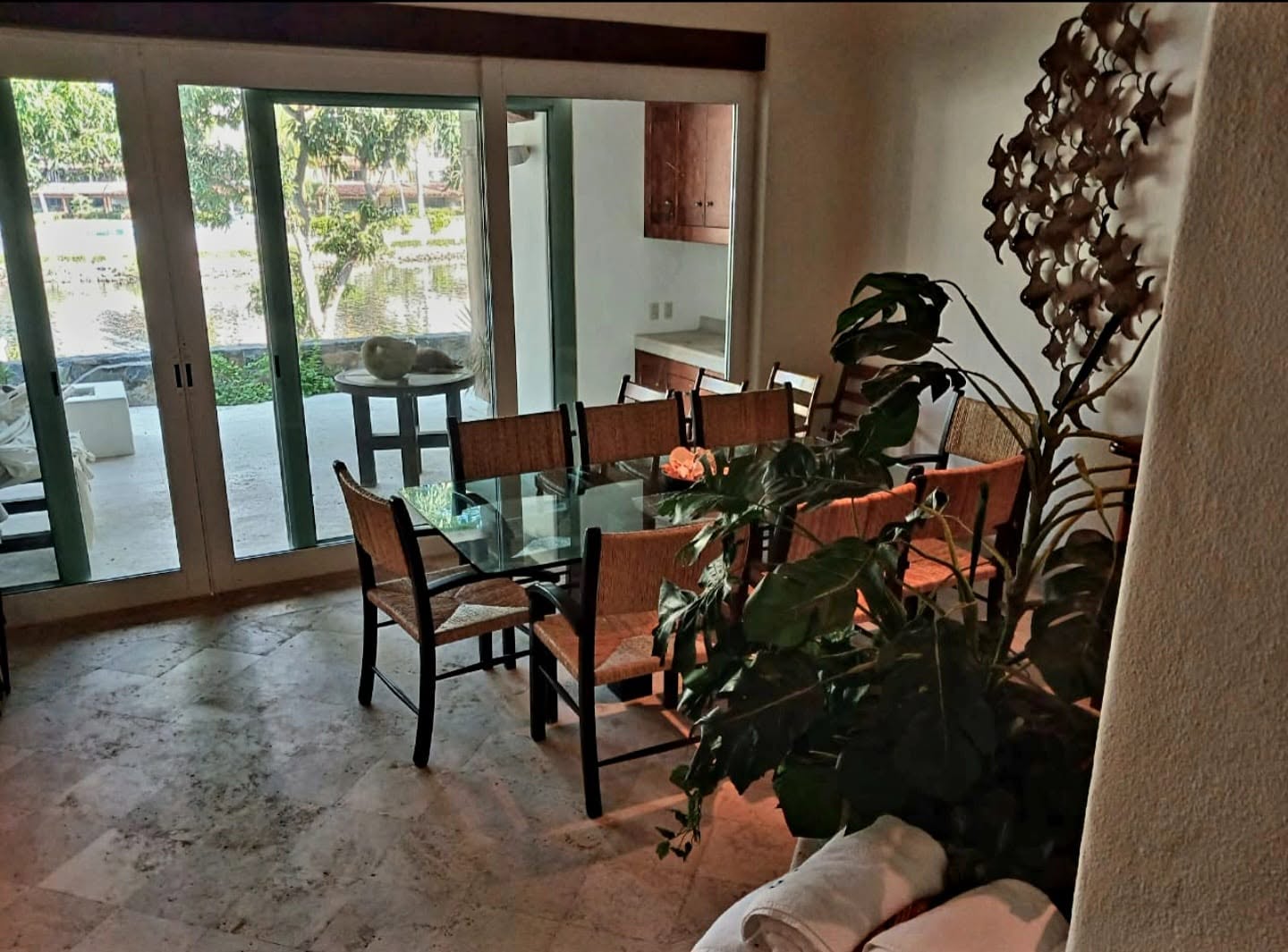 Dining area in a Marina Real villa