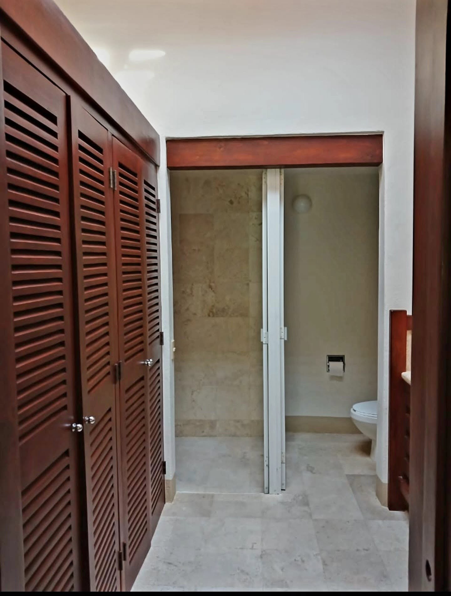 Closets and ensuite bathroom