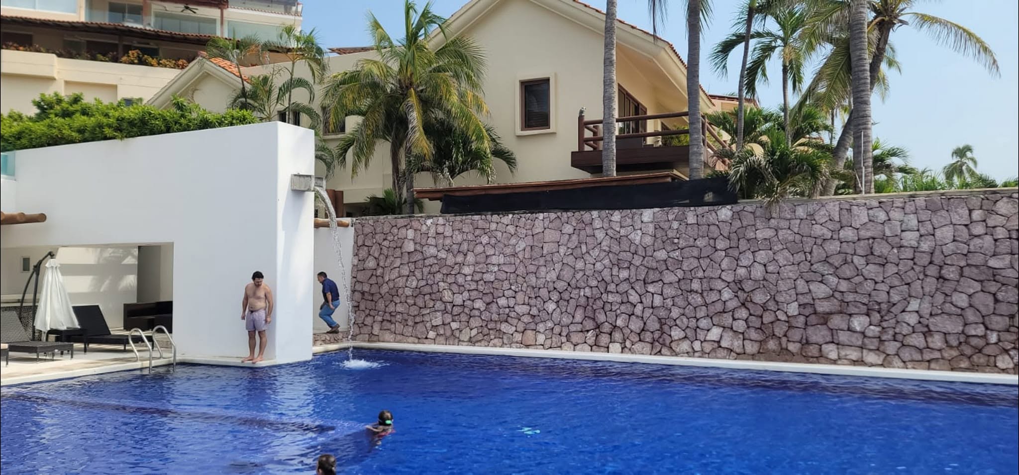 Beach club swimming pool