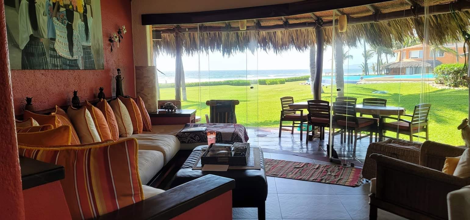 Living room and ocean view