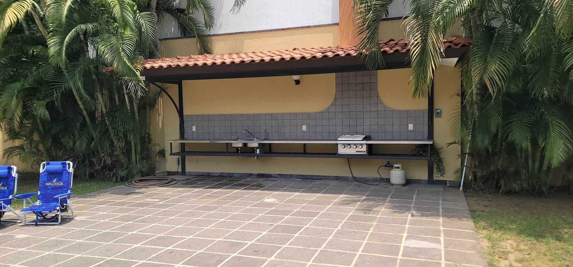 Common outdoor kitchen area