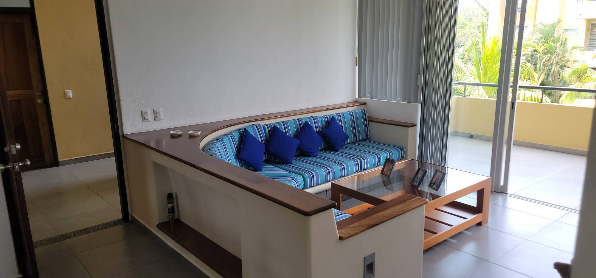 Living room and balcony