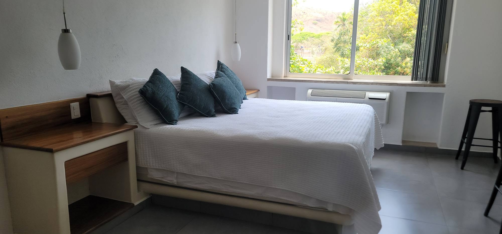Primary bedroom with air conditioning