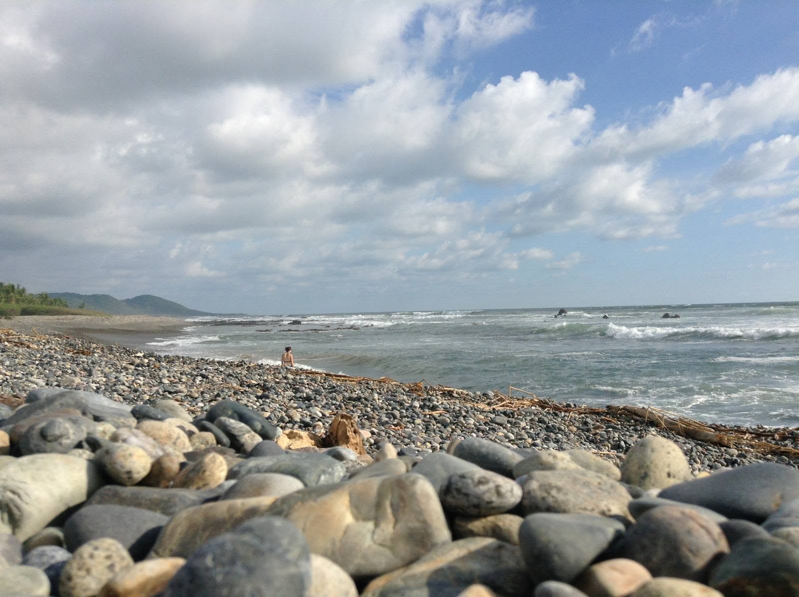 Wide natural beach at the property