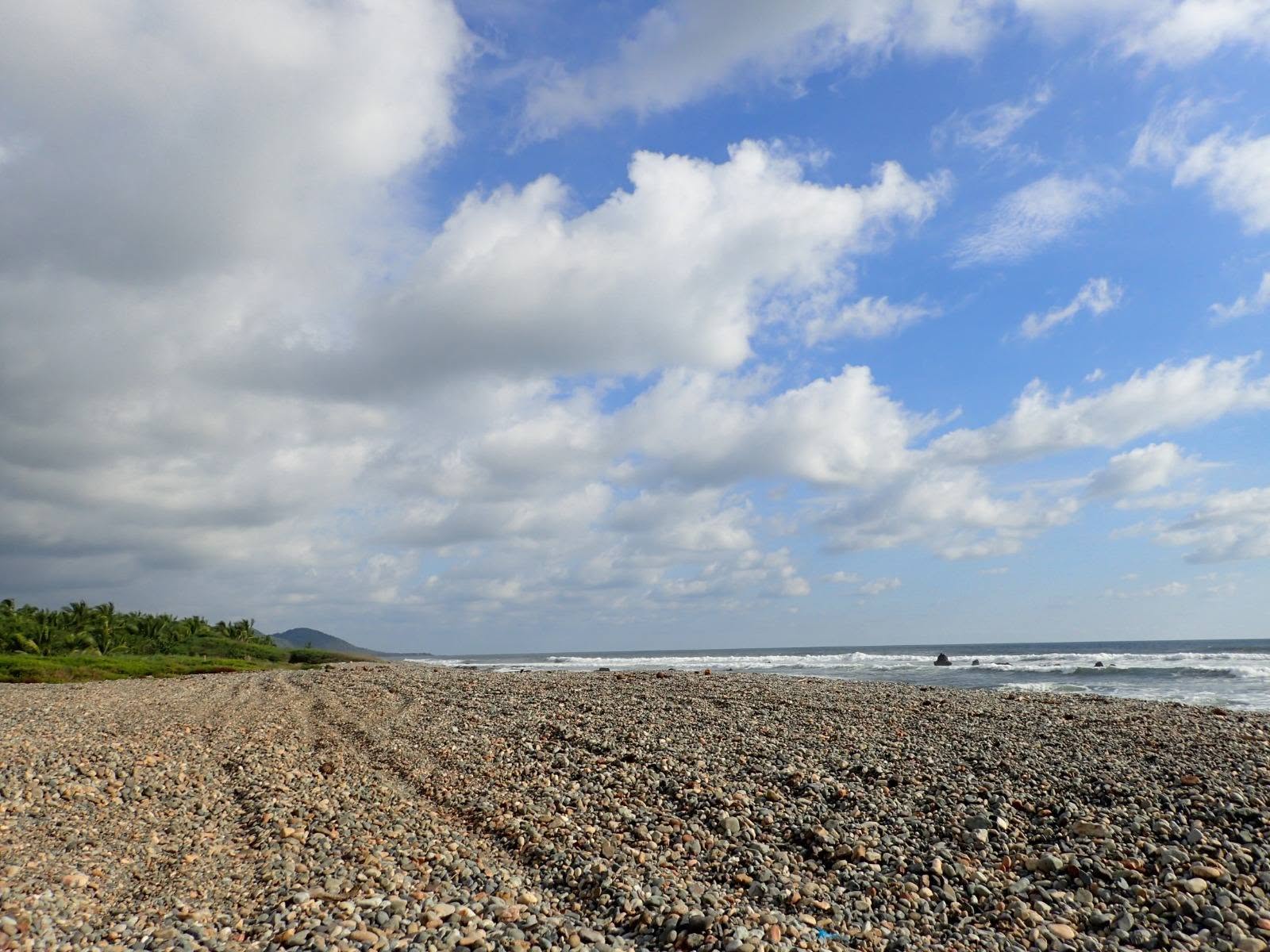 Natural beachfront and Pacific waves