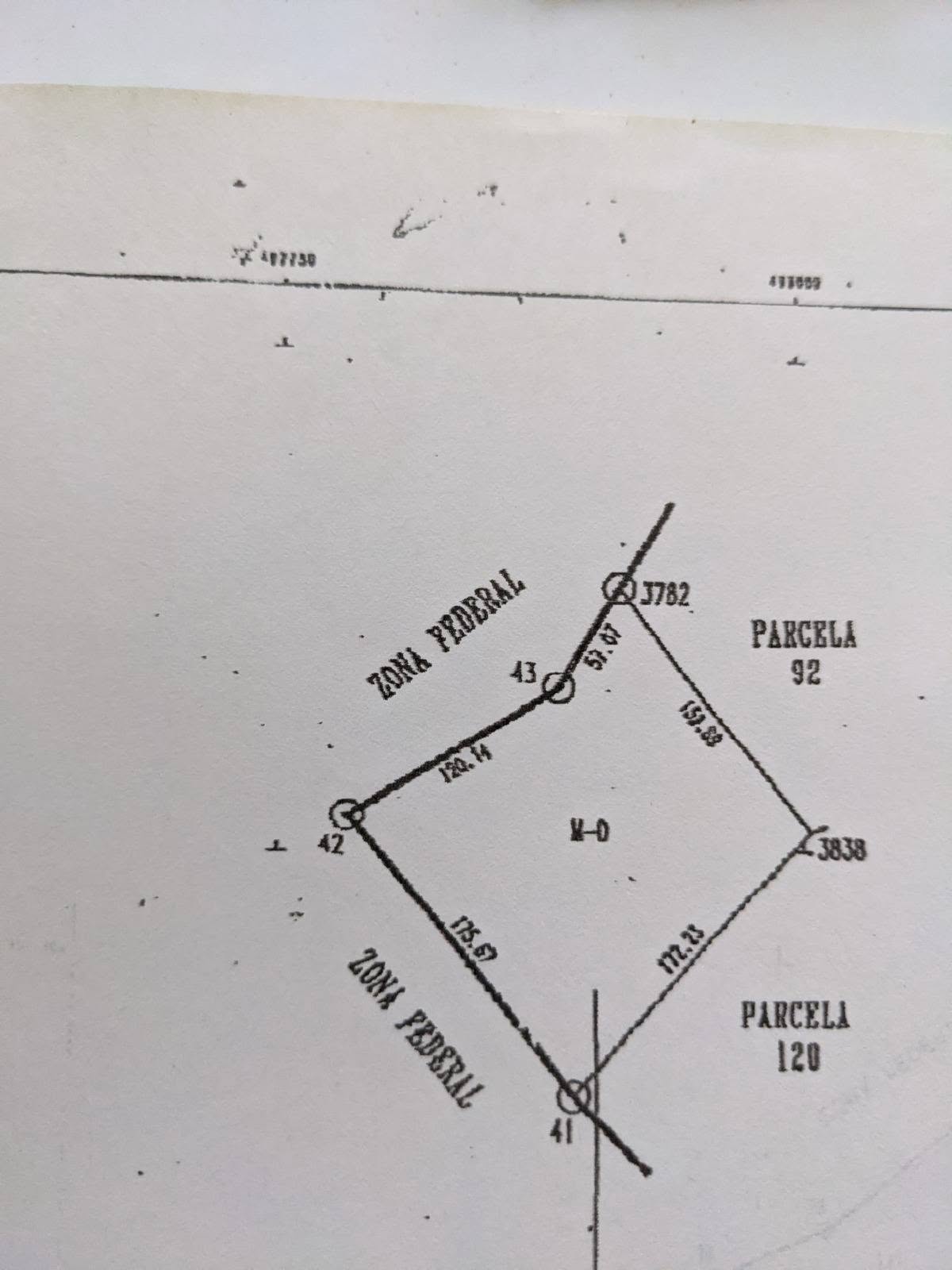 Official survey plan showing the property and federal zone