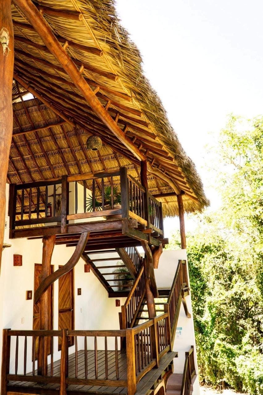 Palapa architecture at the hotel