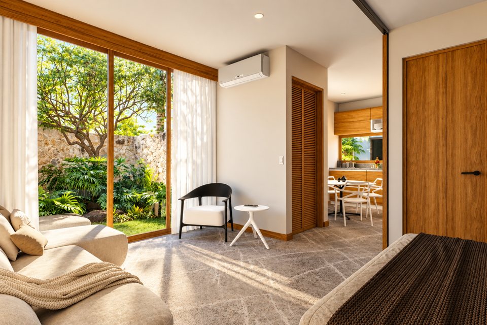 Interior del bungalow