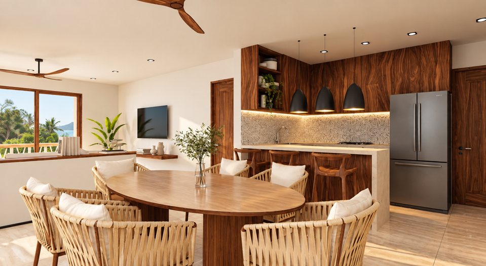 Cocina y comedor